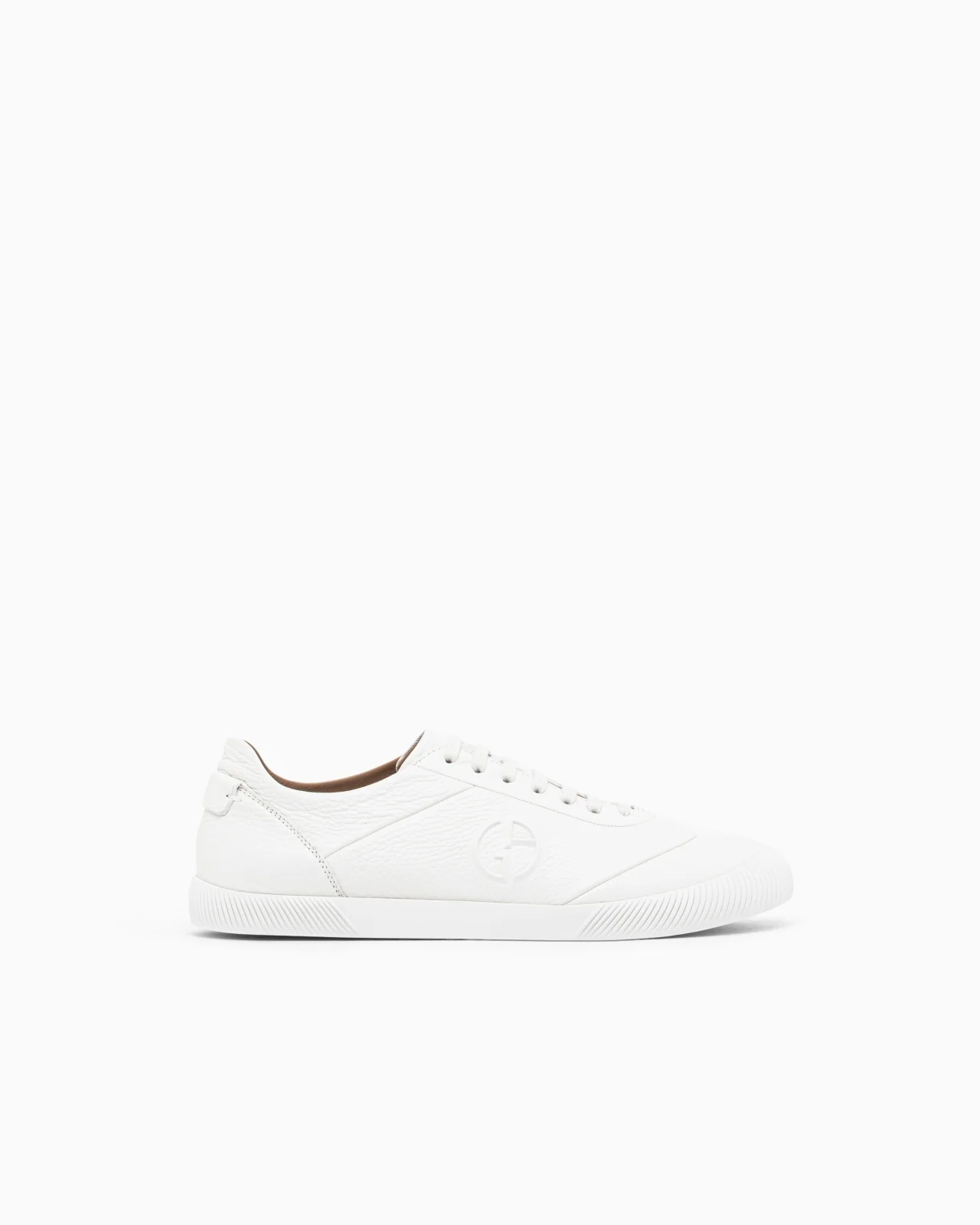 SNEAKER IN LEATHER WITH A RUBBER SOLE - 1