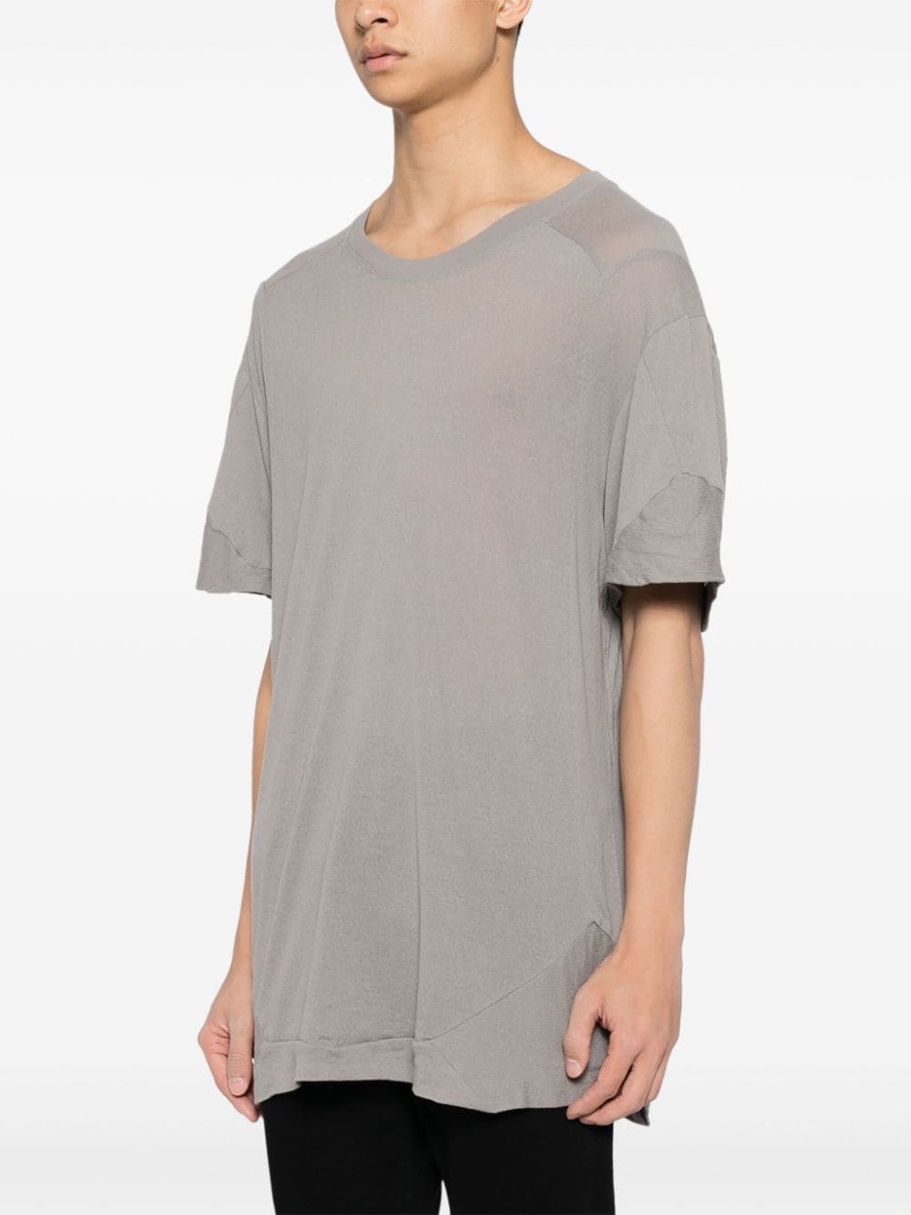 panelled cotton shirt - 3