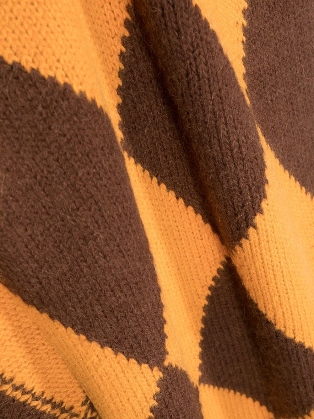 argyle-pattern knitted scarf - 2