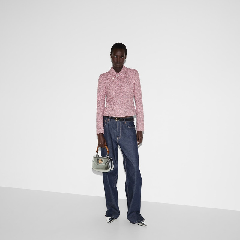 Sequined lamé tweed jacket 6