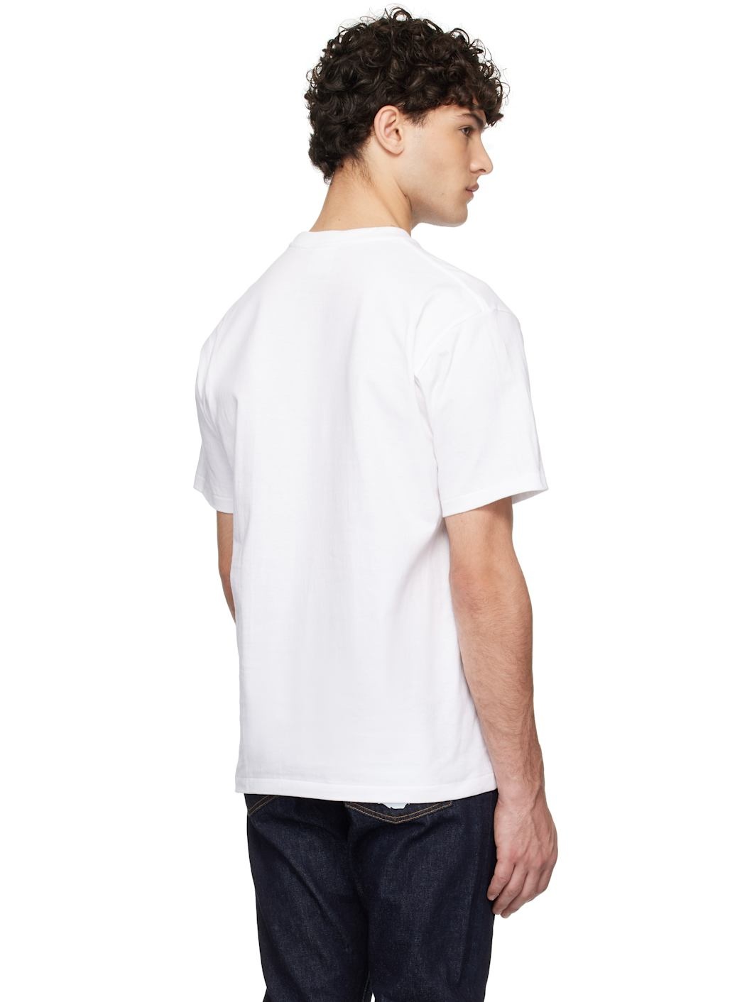 White Color Camo Transform Big Ape Head T-shirt - 3
