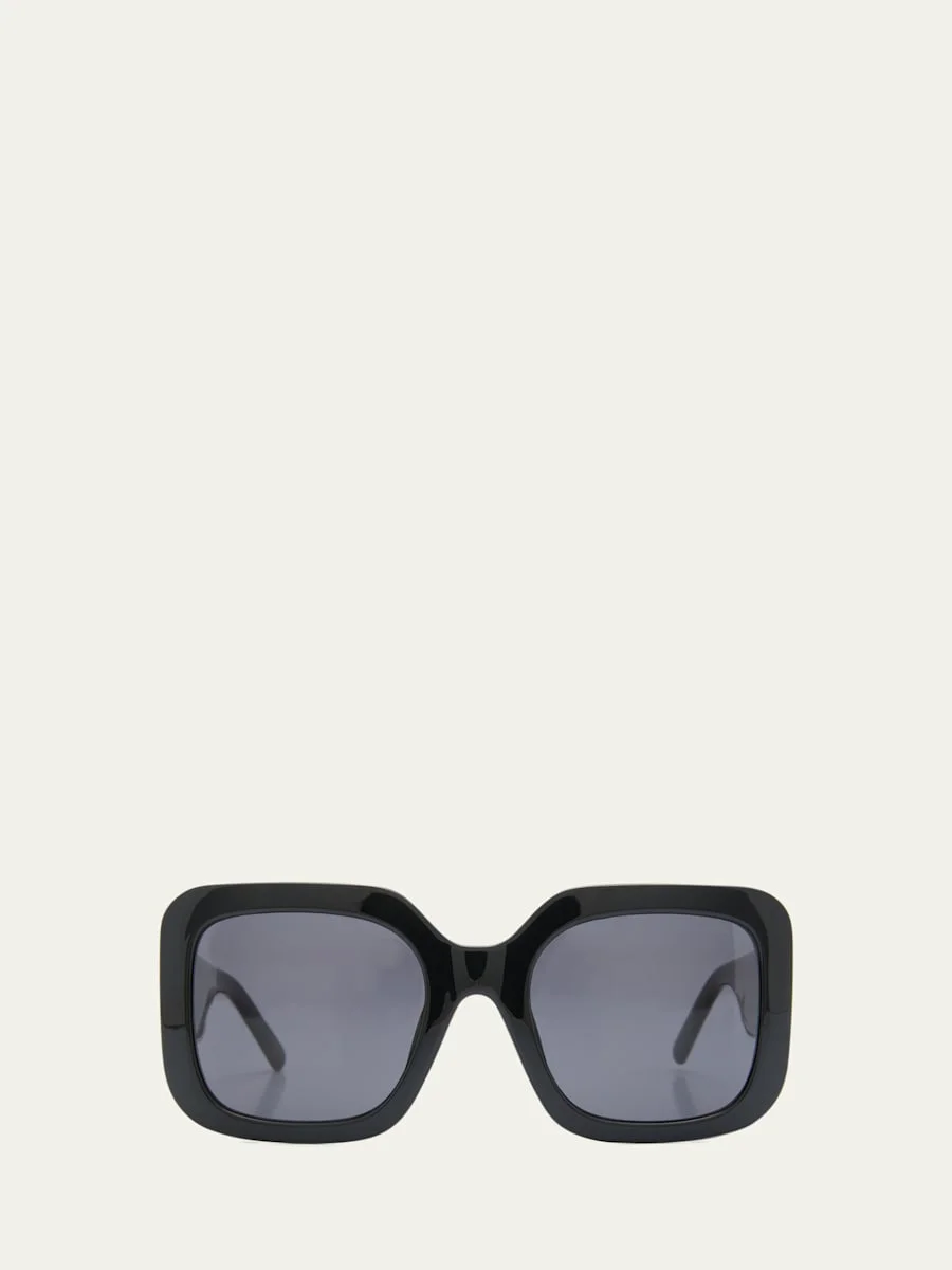 J Marc Logo Square Acetate Sunglasses - 1