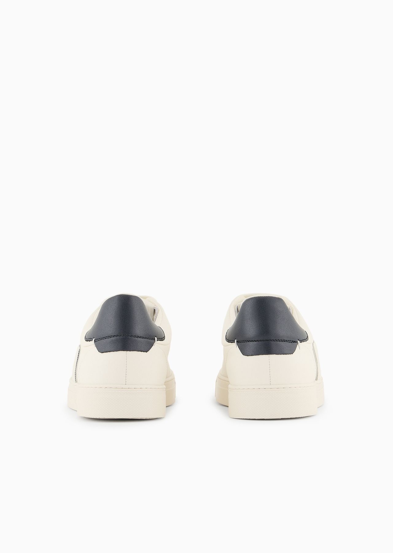 Leather sneakers with eagle patch - 4