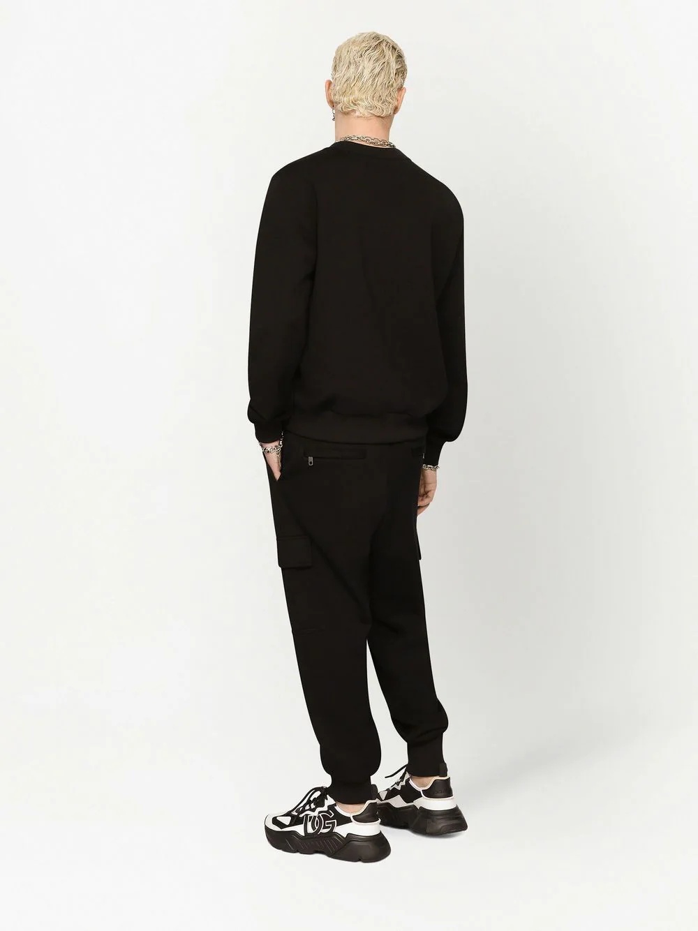 jersey cargo track trousers - 4