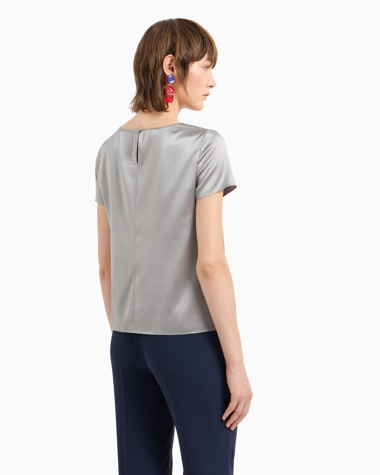 Silk satin blouse - 3