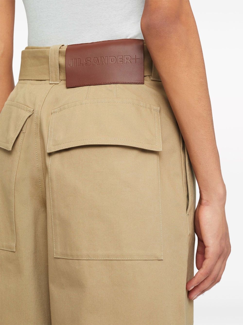 straight-leg cotton trousers - 6