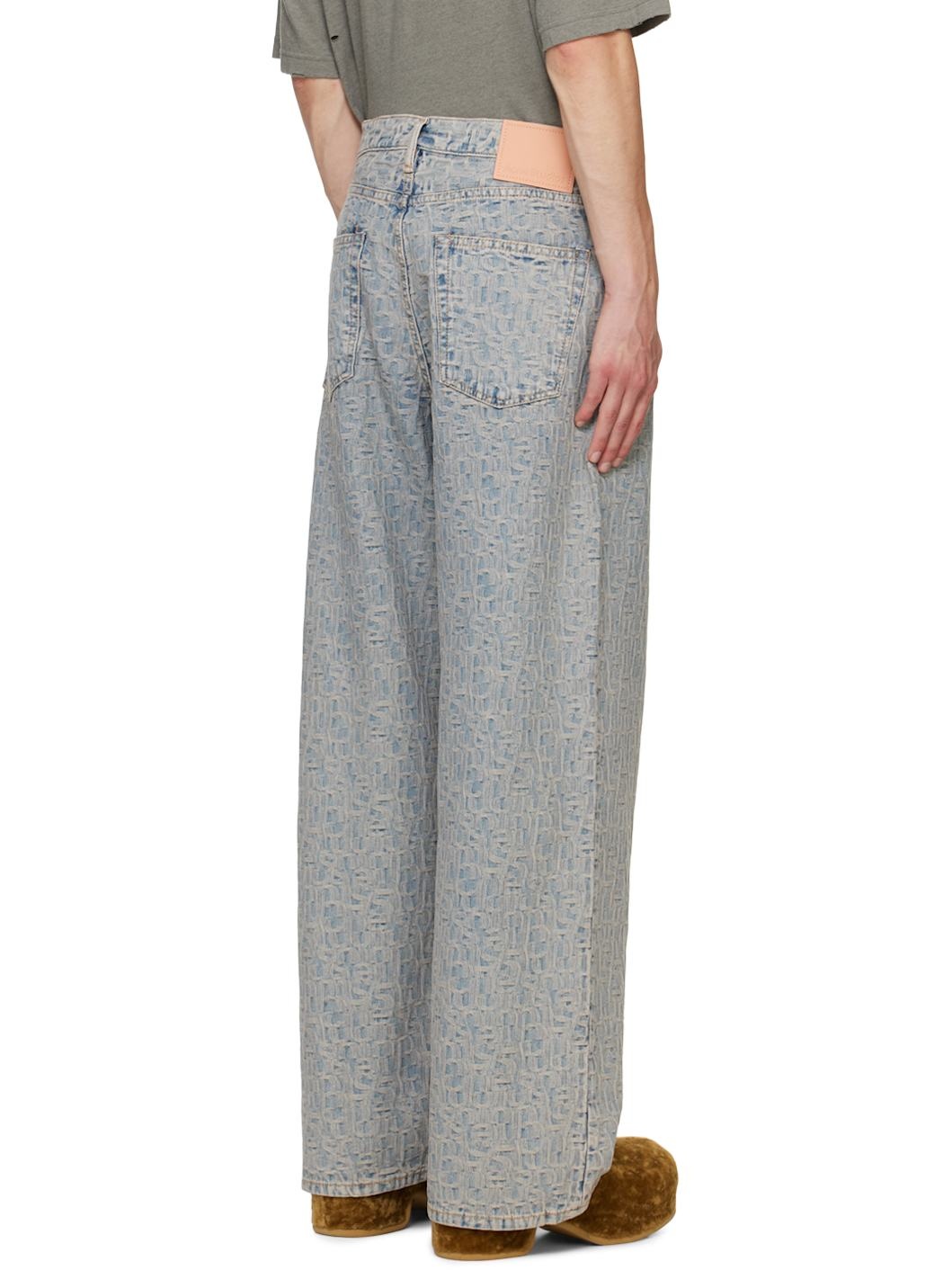 Blue Loose Fit 1981M Monogram Jeans - 3