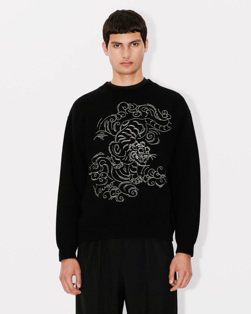 'KENZO Star Tiger' genderless embroidered wool jumper 8