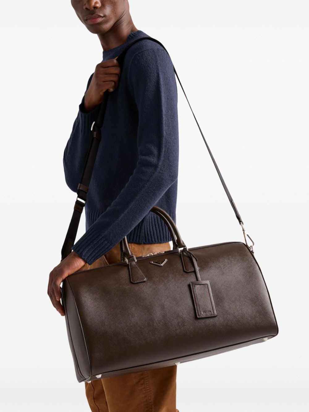 Saffiano leather duffle bag - 2
