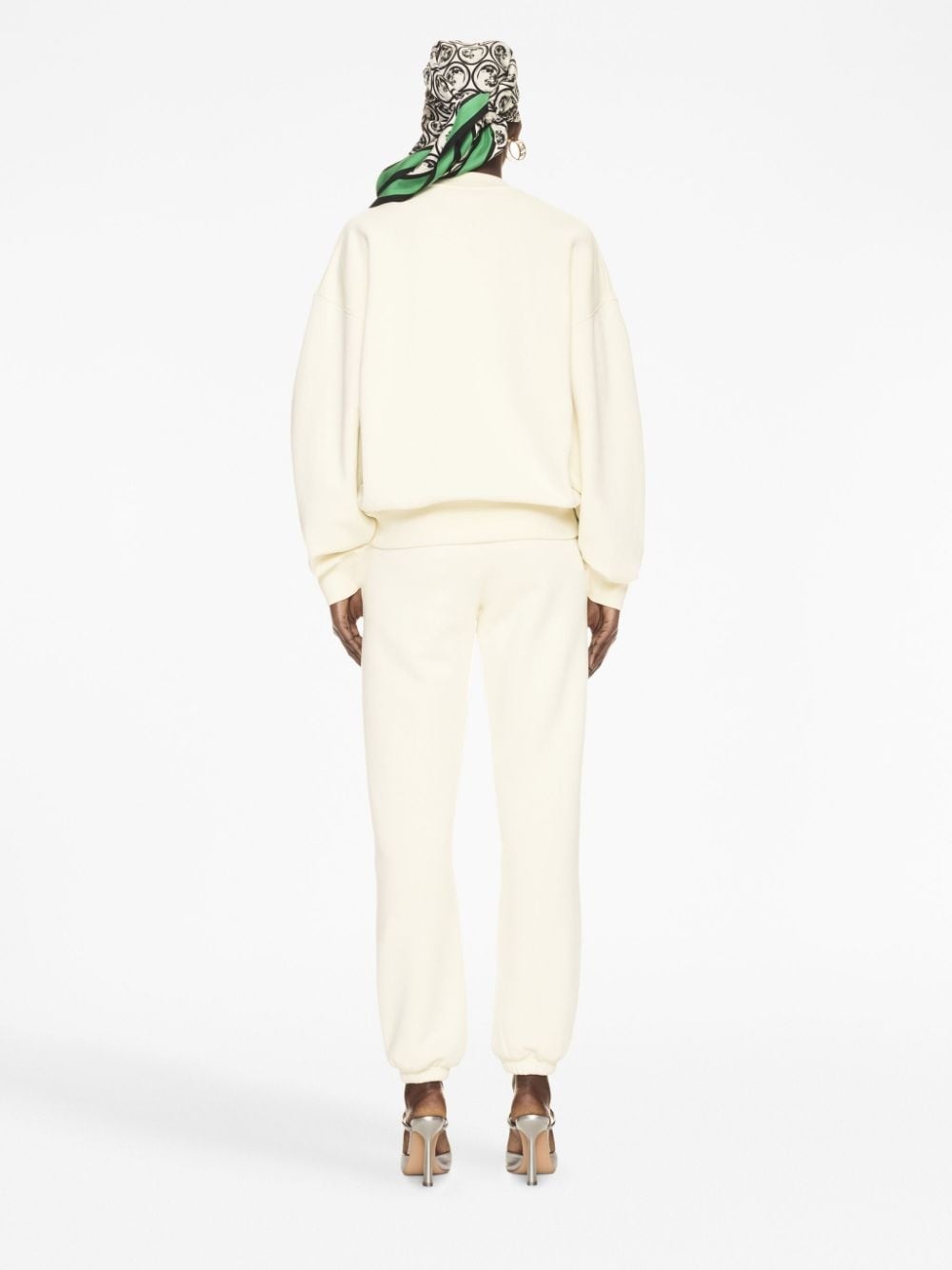OW-print cotton sweatshirt - 4