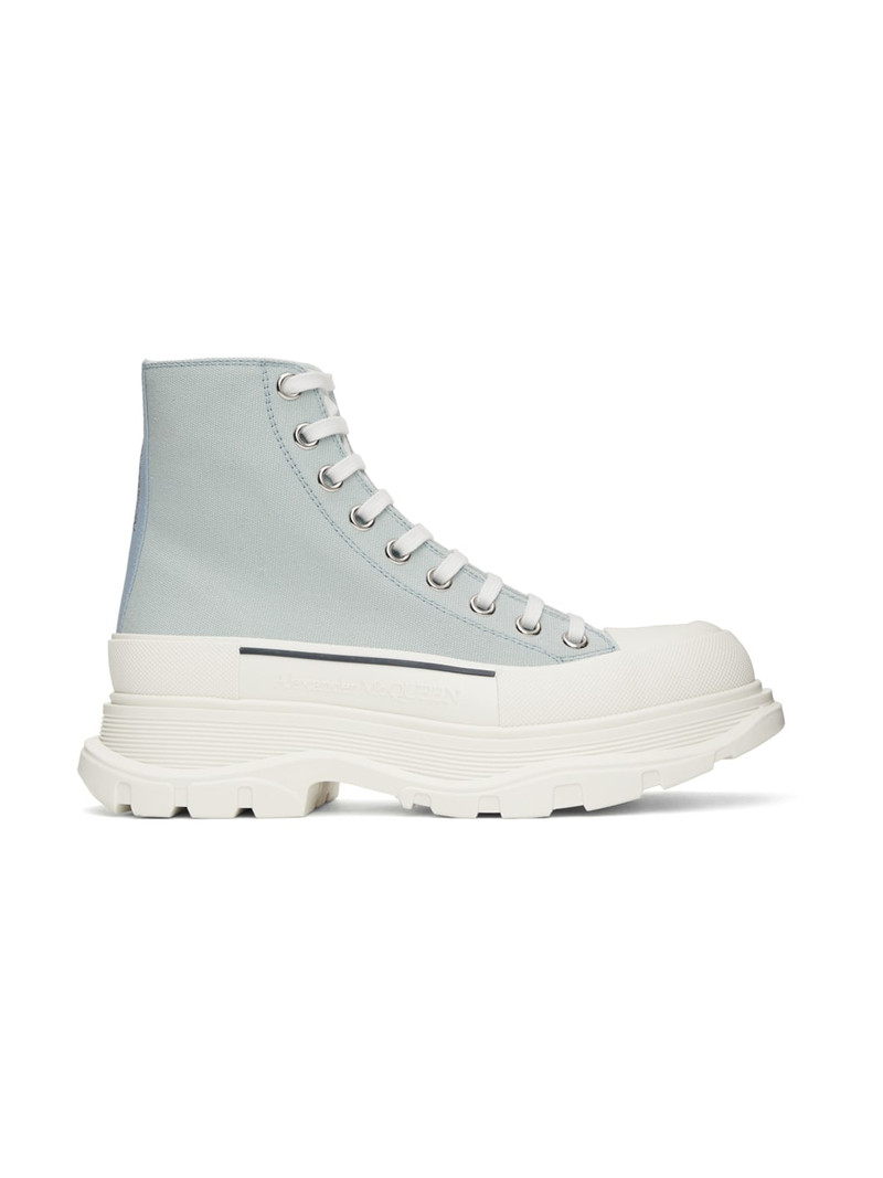 Blue Tread Slick Sneakers - 1
