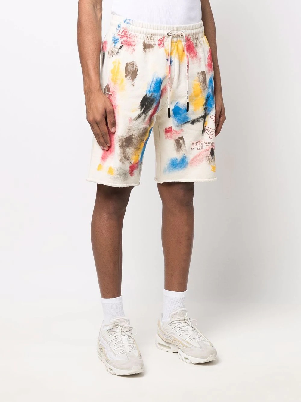 paint-effect College track shorts - 3