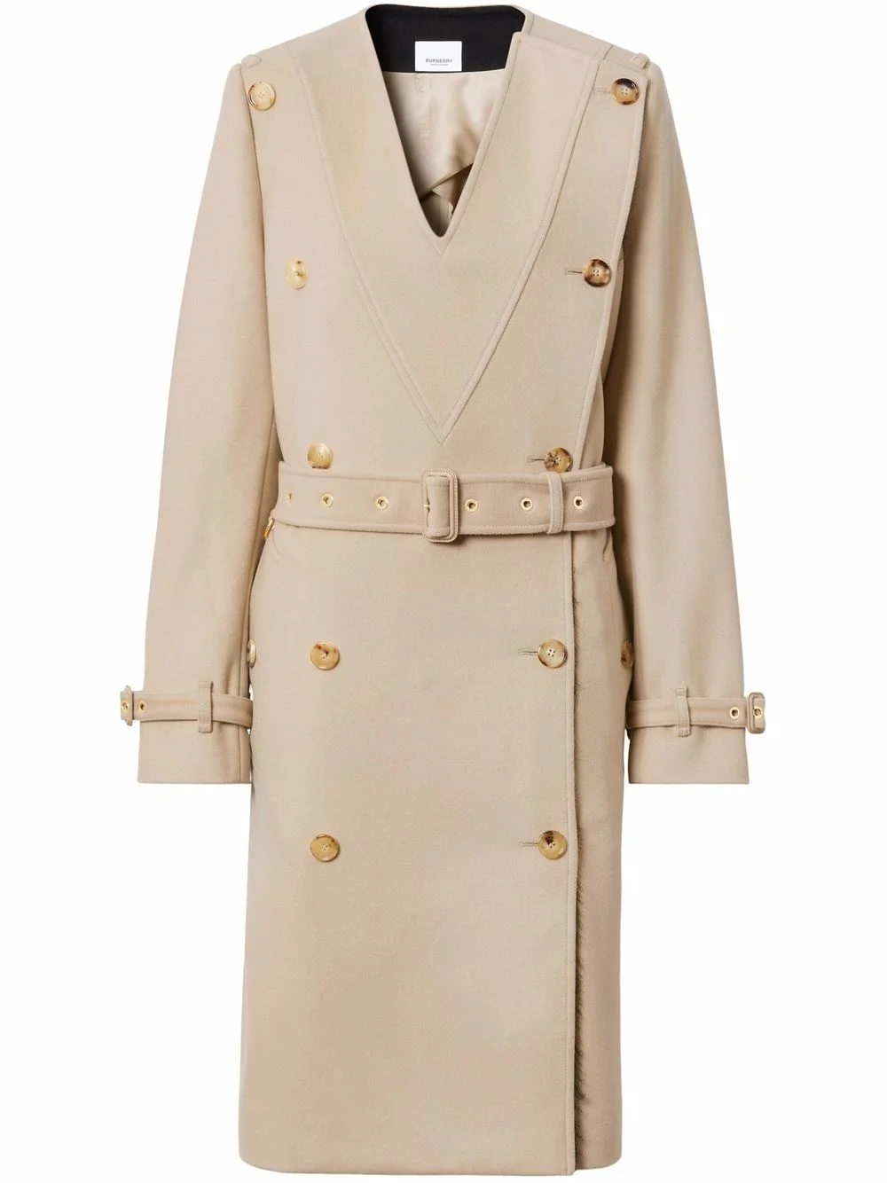 double-breasted trench coat - 1