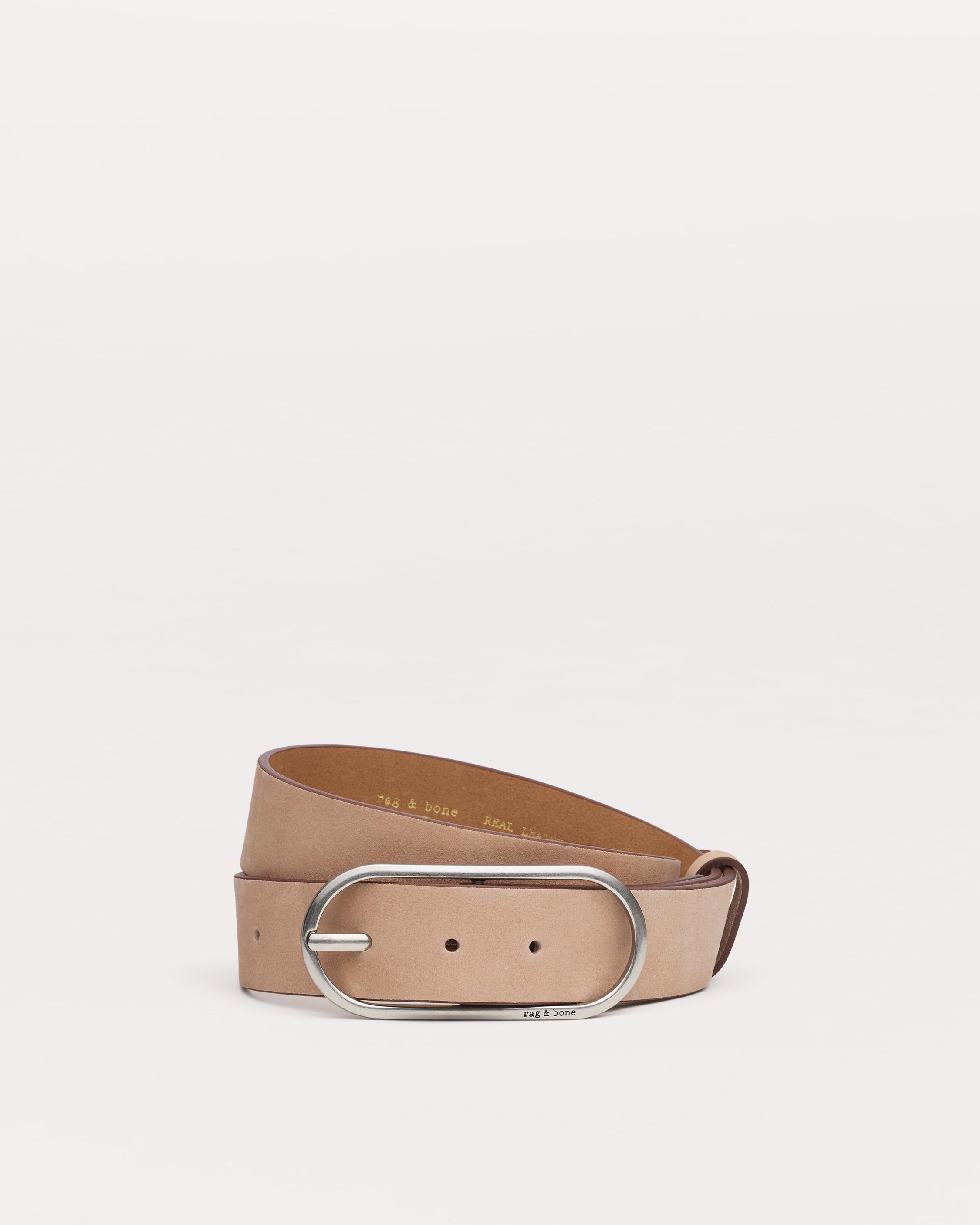Rounded Rebound Suede Belt - 1