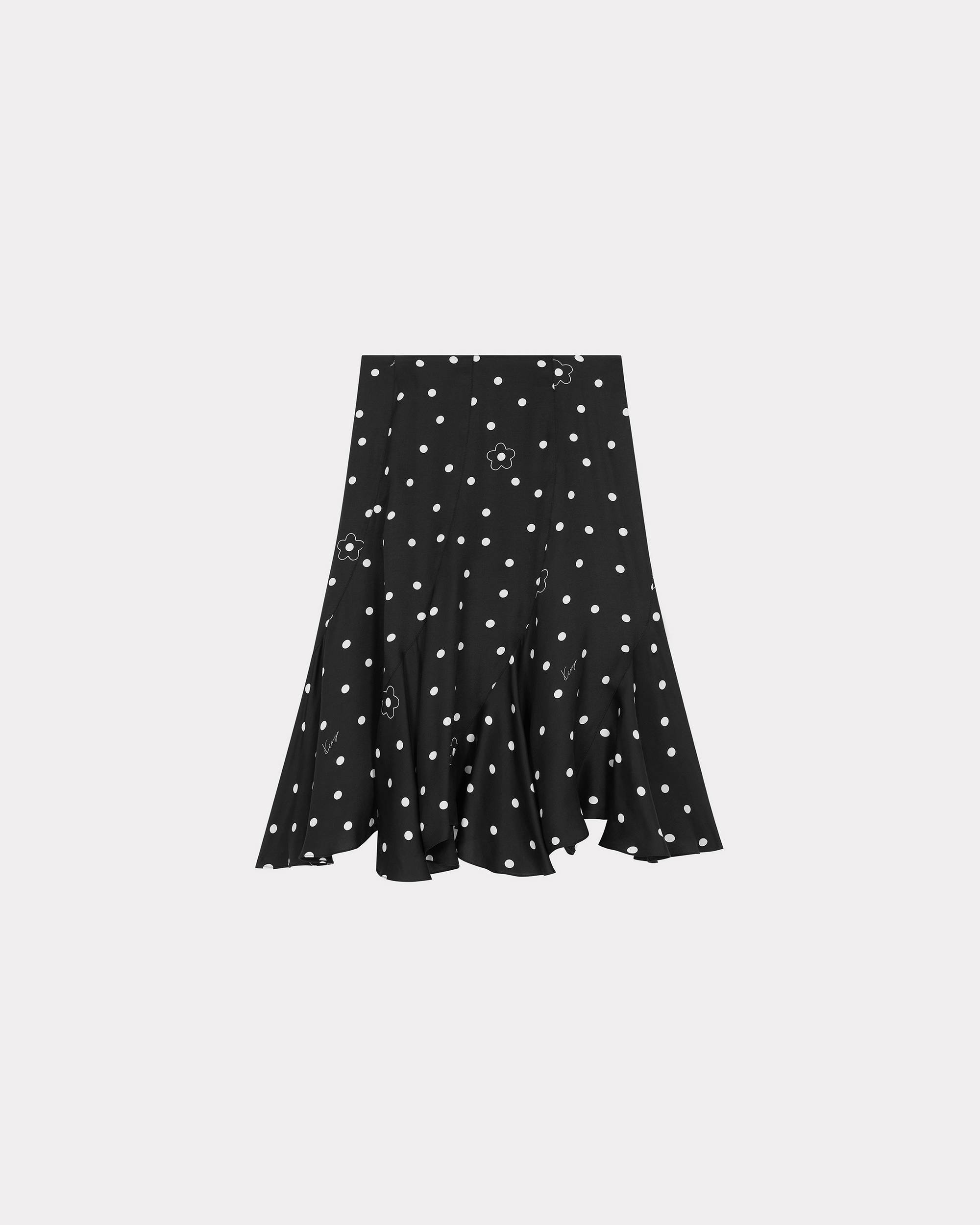 KENZO Flower Spot flared midi skirt - 1