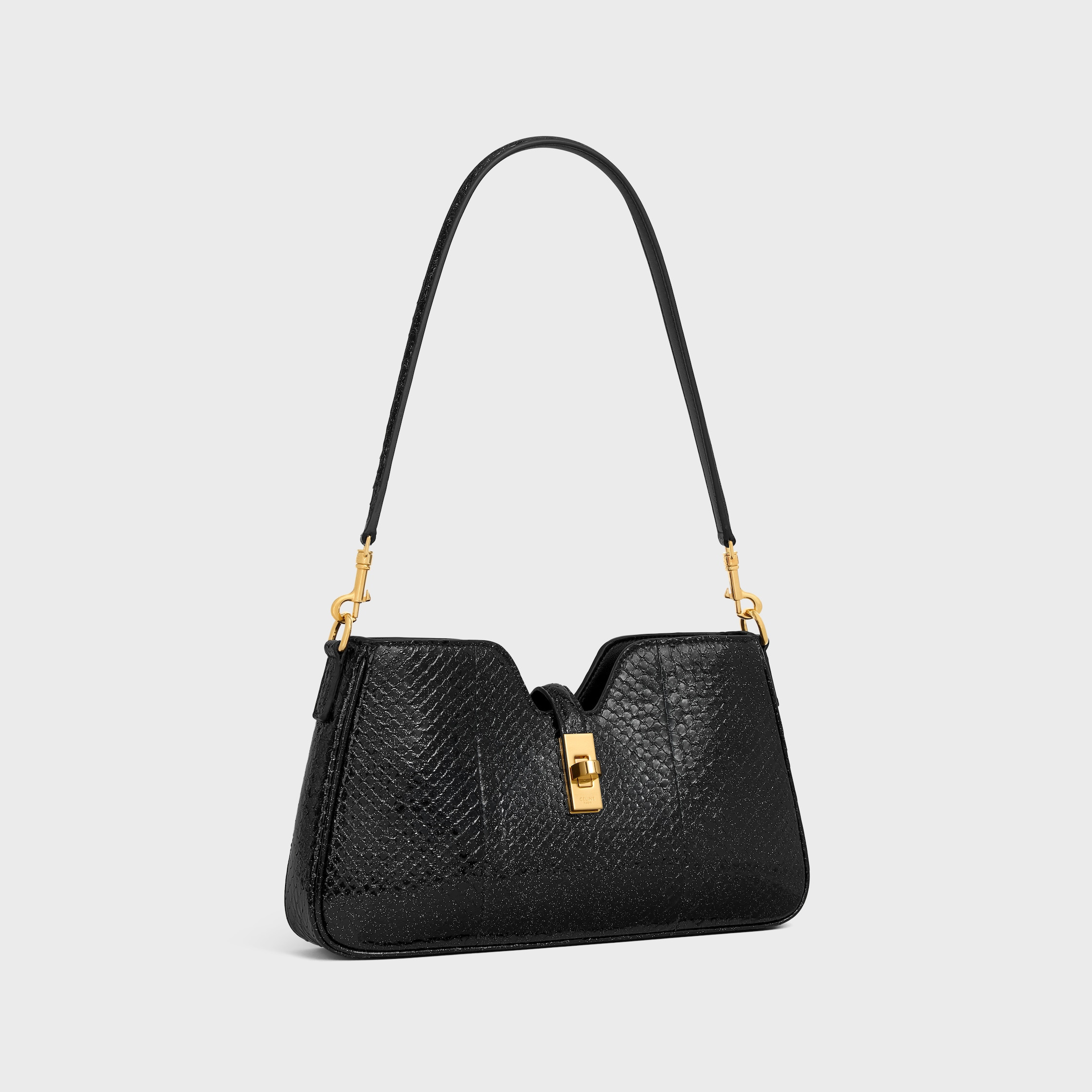 SHOULDER CAMILLE 16 SOFT IN PYTHON GLITTER - 2
