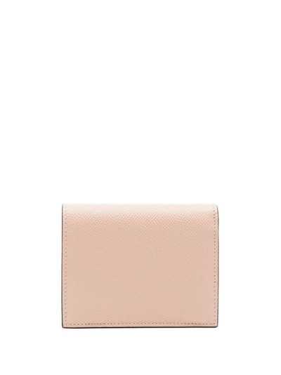 Salvatore Ferragamo Gancini-motif grained wallet outlook