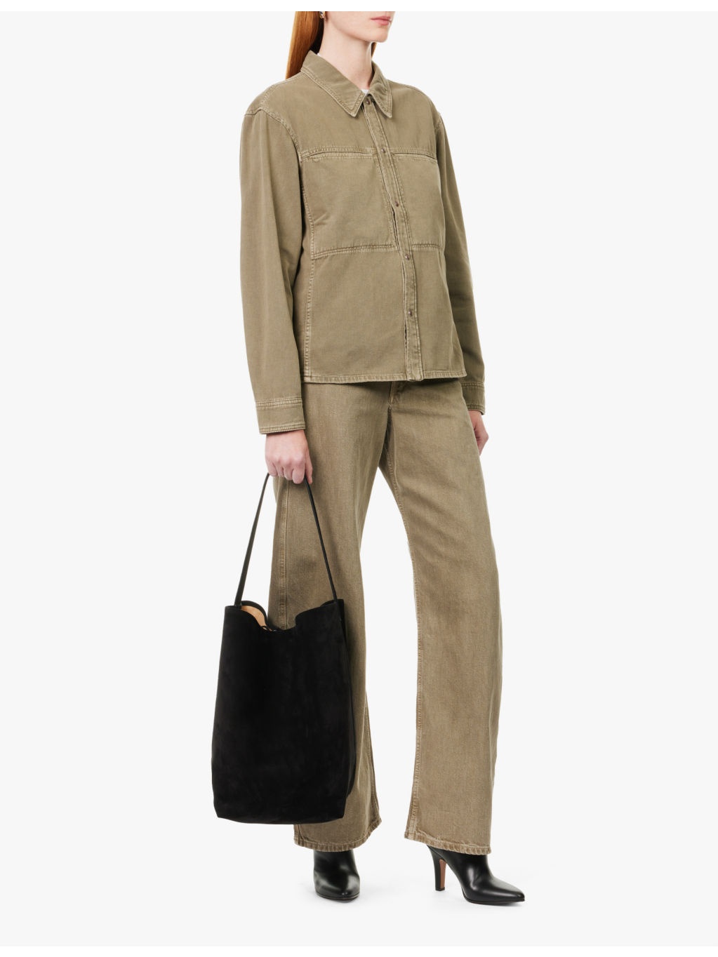 Park large suede tote bag - 2