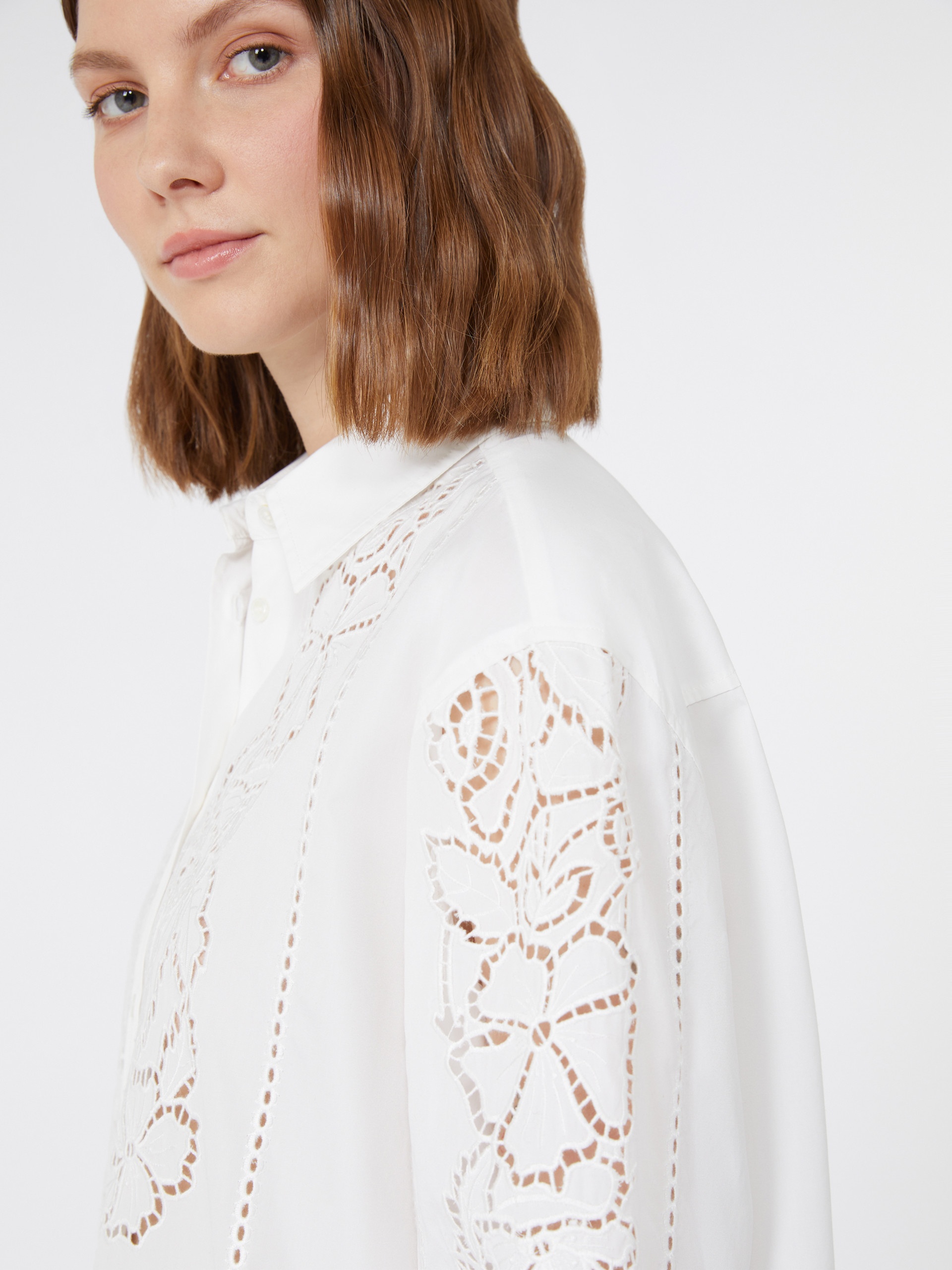 ELMI Relaxed-fit embroidered poplin shirt - 6