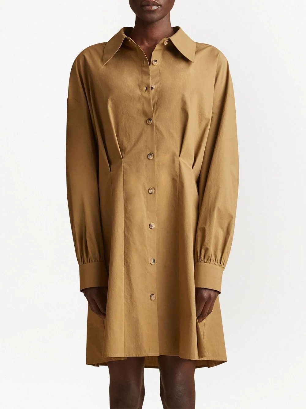 Winnie long-sleeve cotton shirt dress - 3