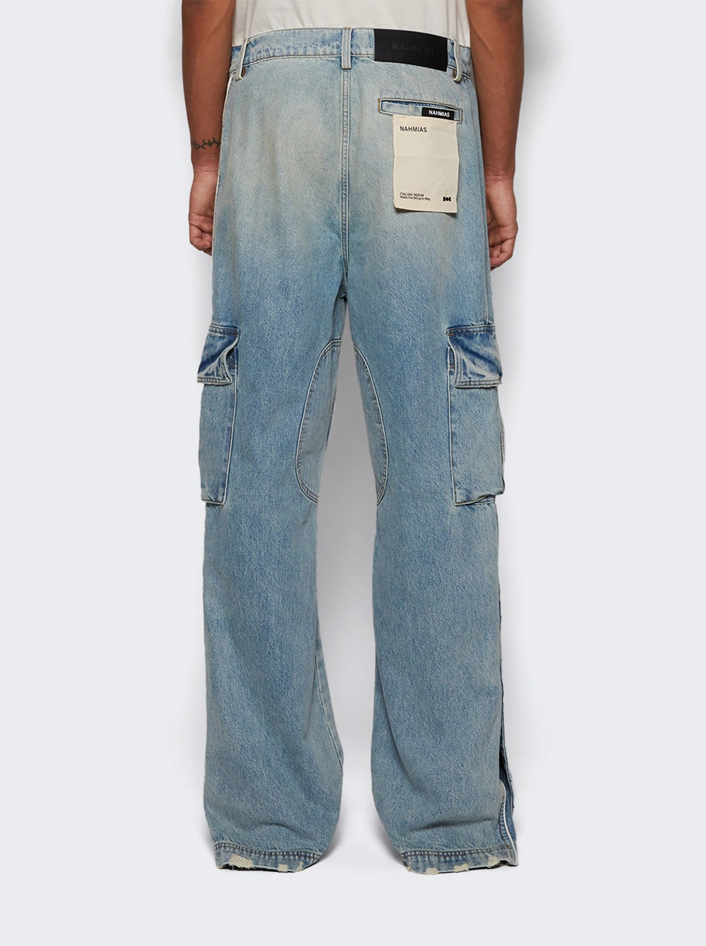 Track Logo Cargos Jeans Ligth Wash - 5