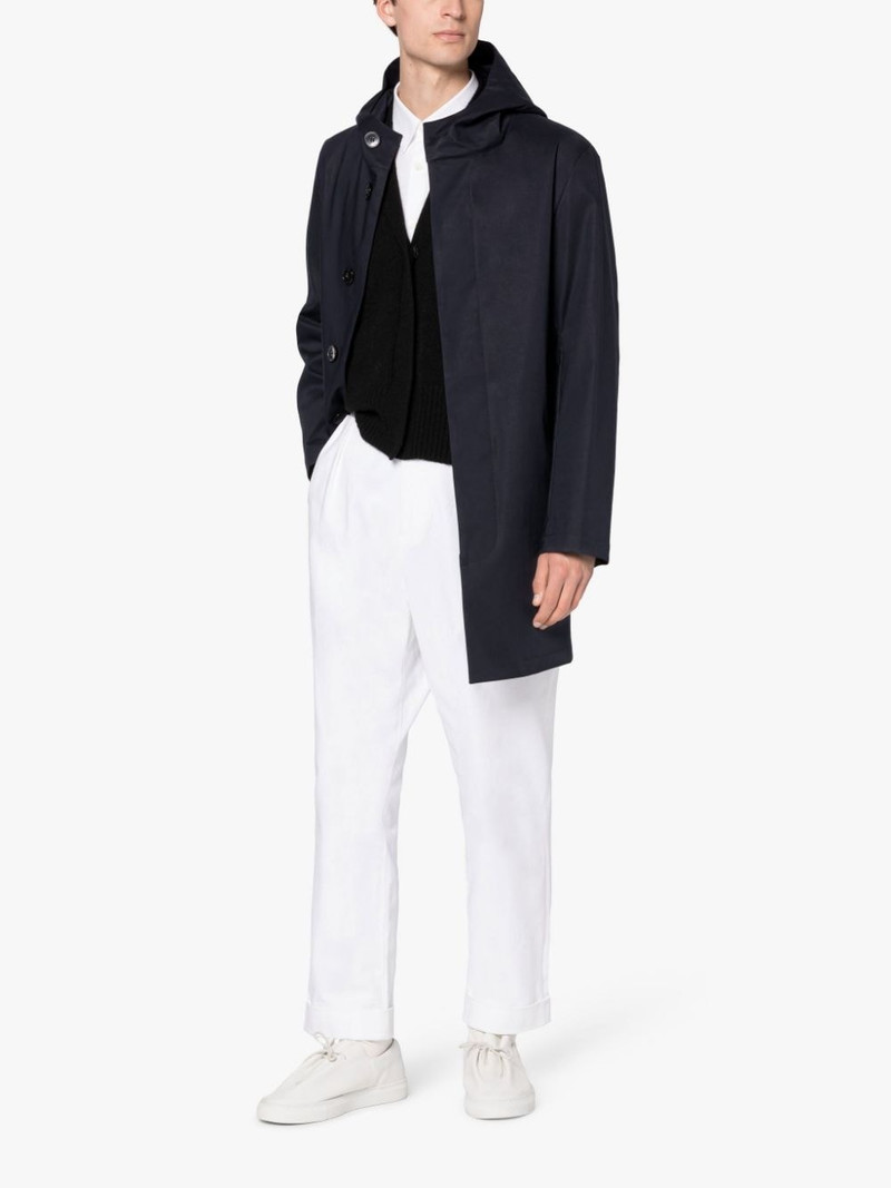 CHRYSTON SHORT NAVY RAINTEC COTTON HOODED COAT | GMC-112 4