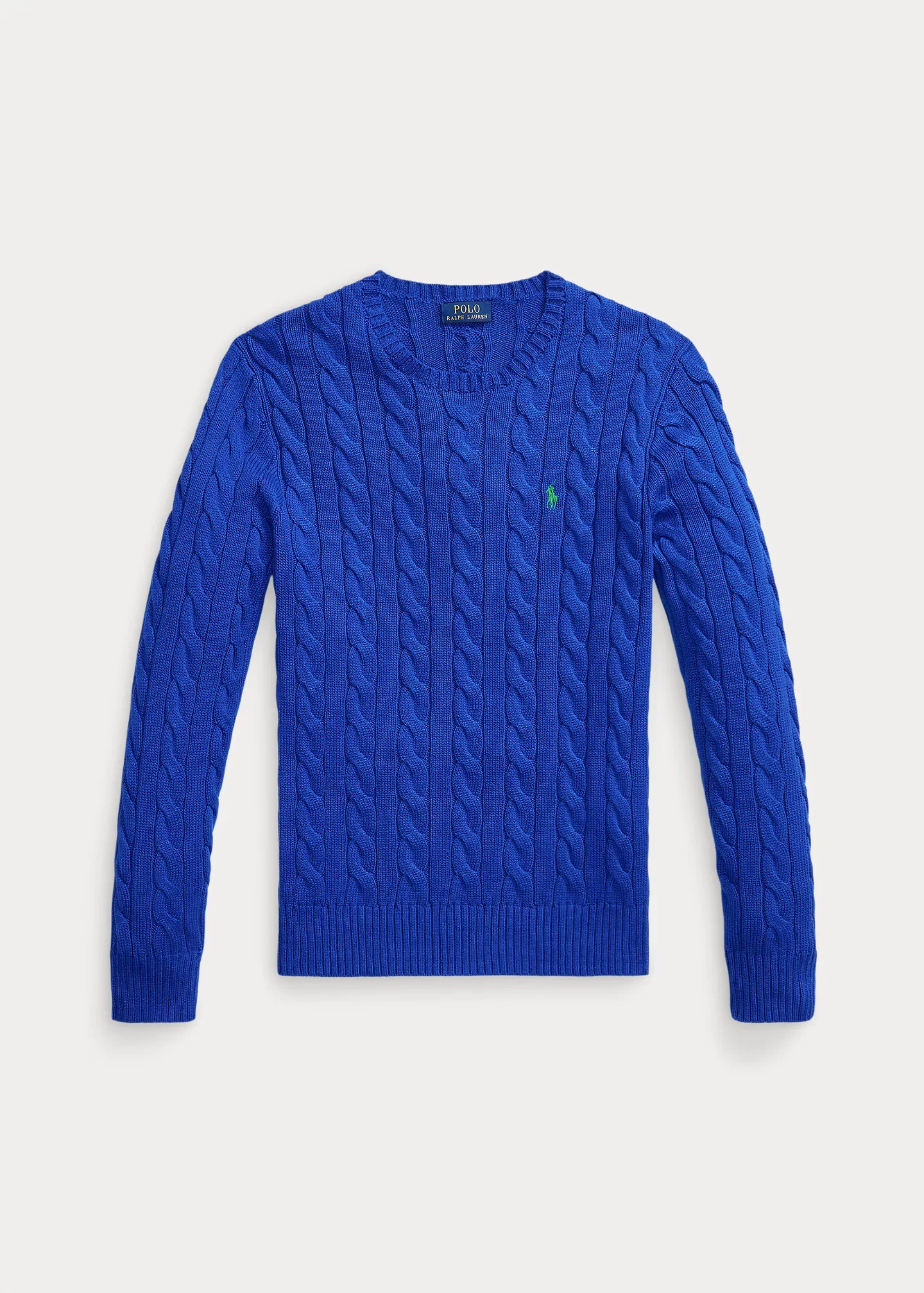 Cable-Knit Cotton Sweater - 1