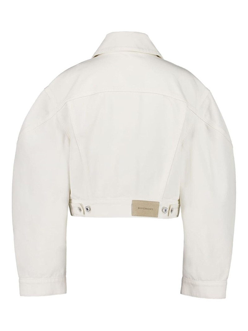 Givenchy logo-patch denim jacket outlook