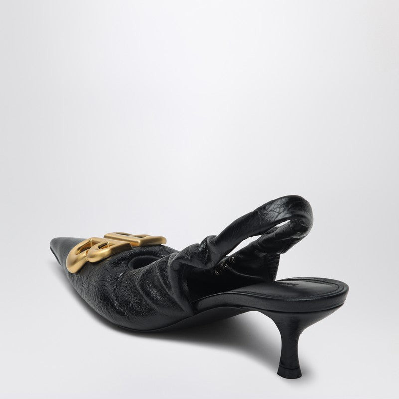 Balenciaga Monaco Black Slingback With Logo Women - 2