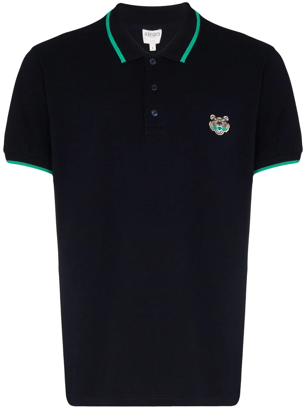 fitted tiger polo shirt - 1