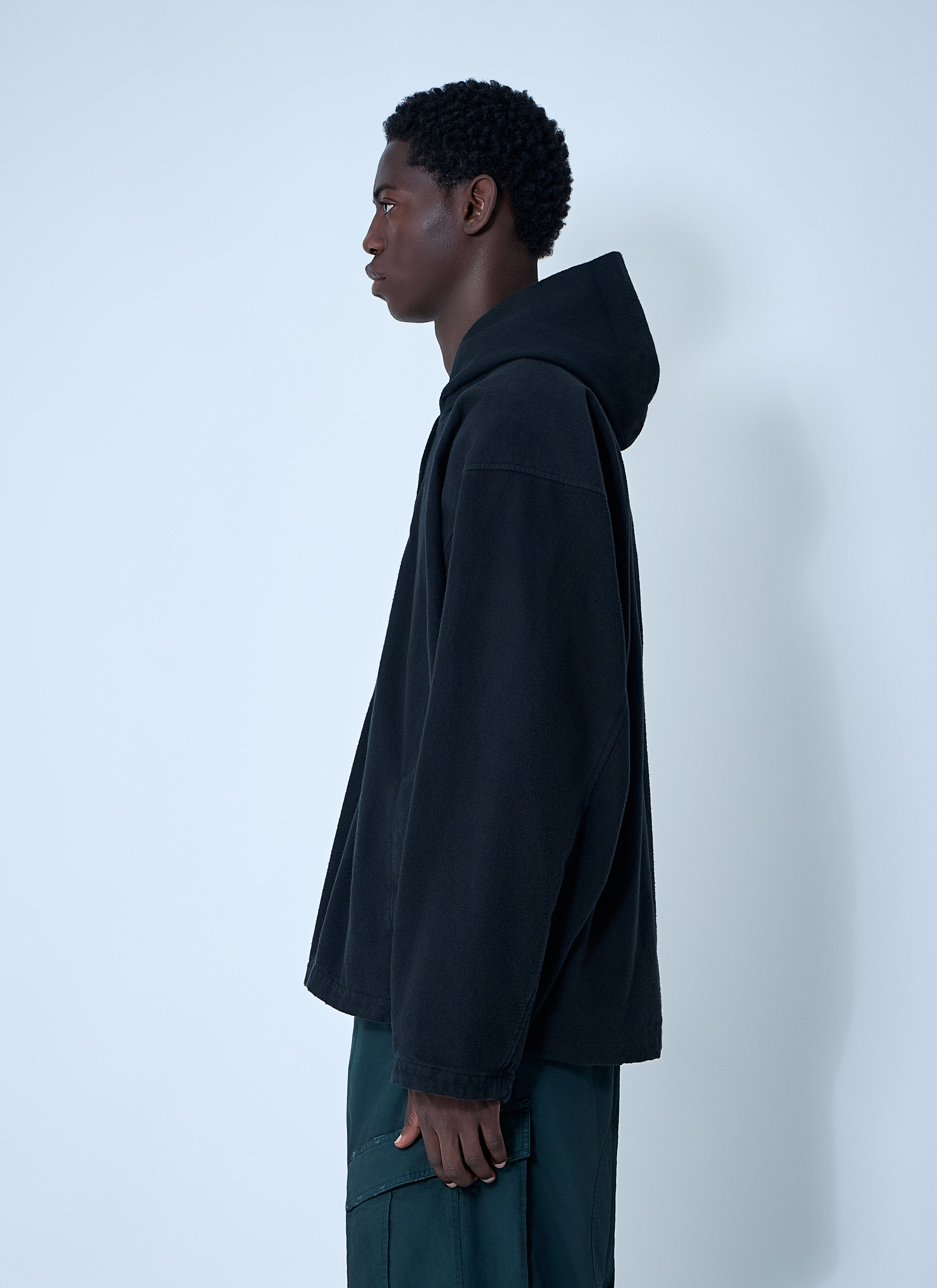 Balenciaga Men Logo Motif Zip-Up Jacket - 3