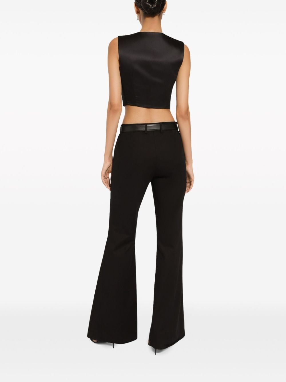 cropped bustier vest - 4