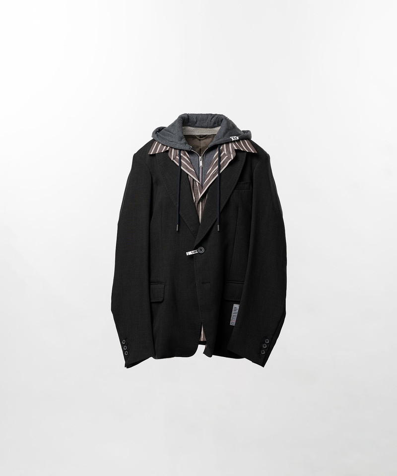 Triple Layered Houndstooth Jacket 19