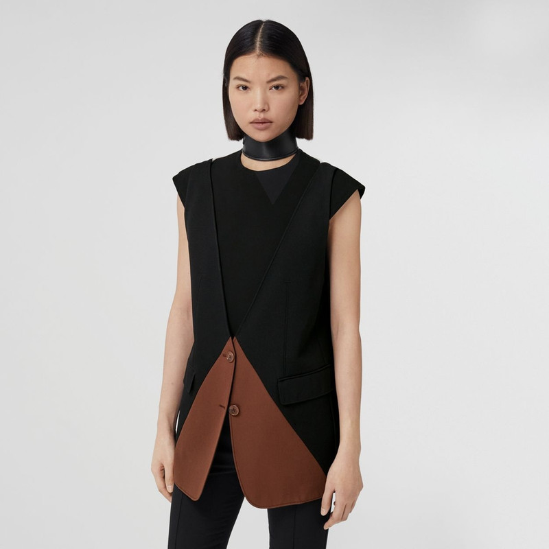 Geometric Intarsia Wool Reconstructed Tailored Jacket 2