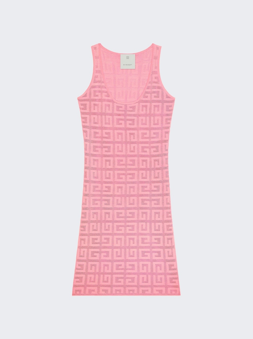 Sleeveless Short Dress Bright Pink - 1