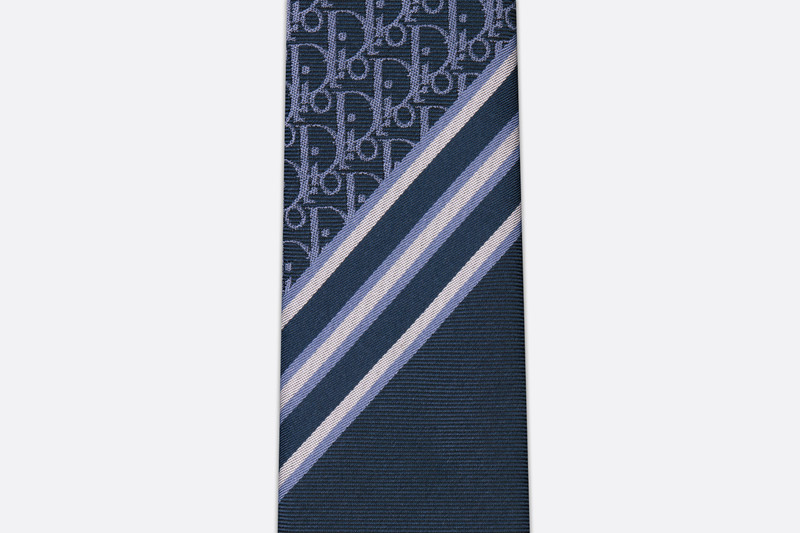 Dior Striped Dior Oblique Tie outlook