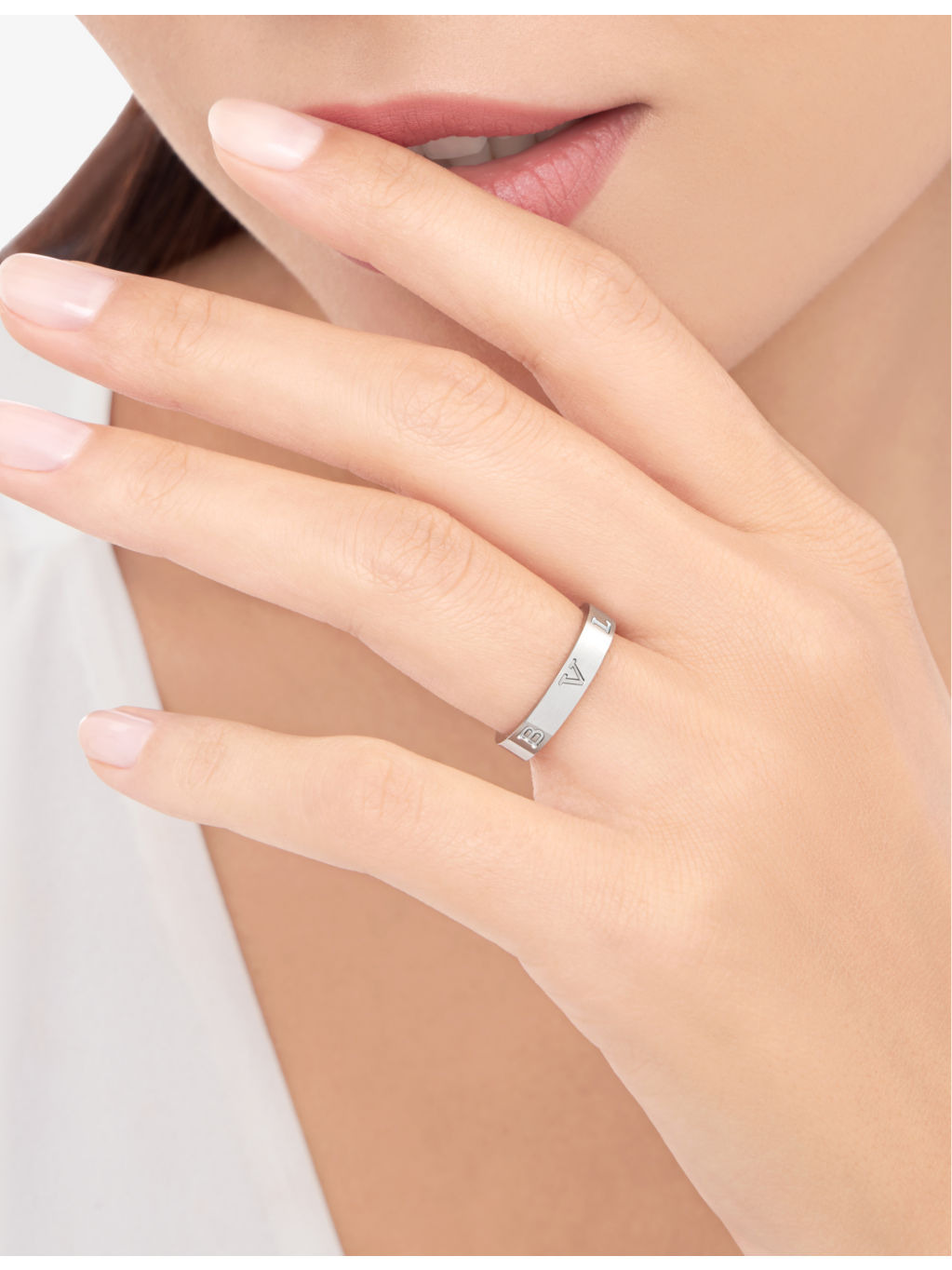 B.zero1 18ct white-gold ring - 4