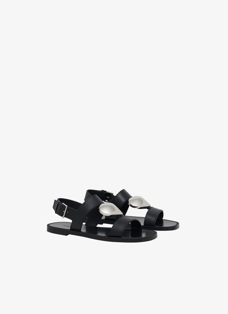 Alaïa FLAT SANDALS LE CŒUR IN LAMBSKIN outlook