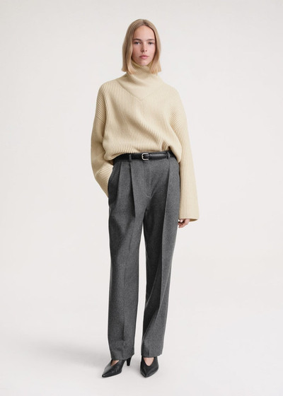 Totême Wrapped-neck knit stone outlook