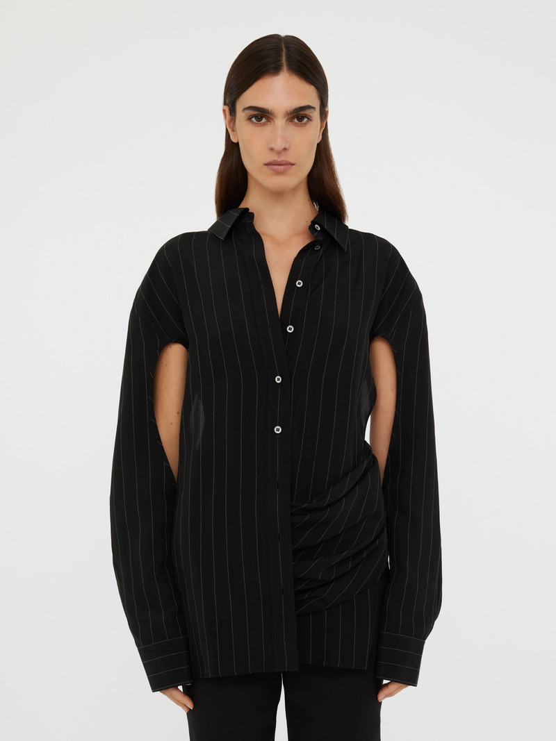 Crossover Drape Shirt 1