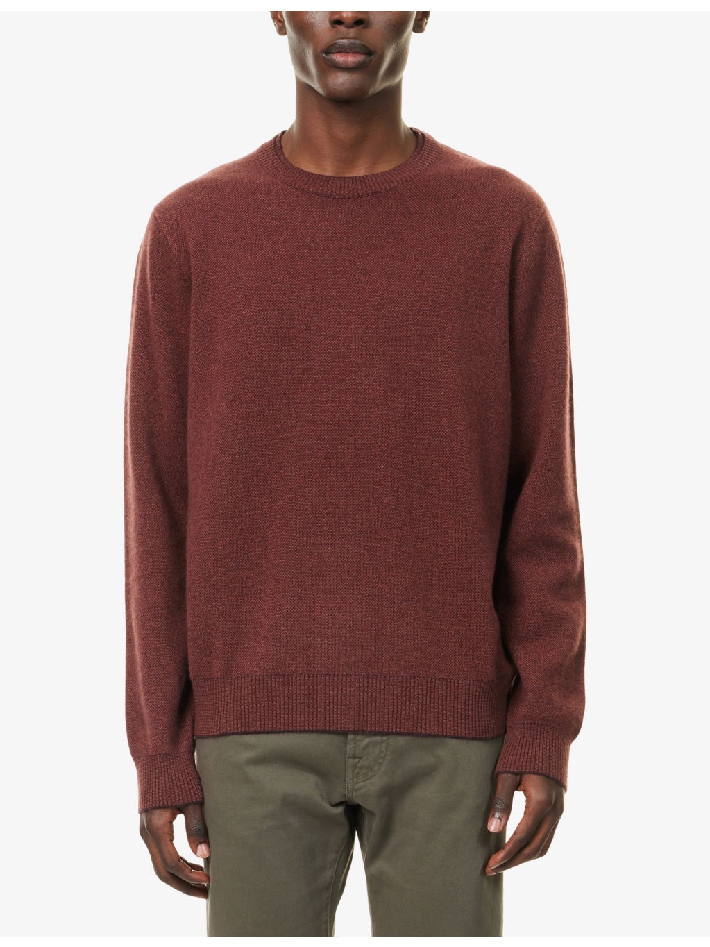 Crewneck Knitted Cashmere Jumper - 3