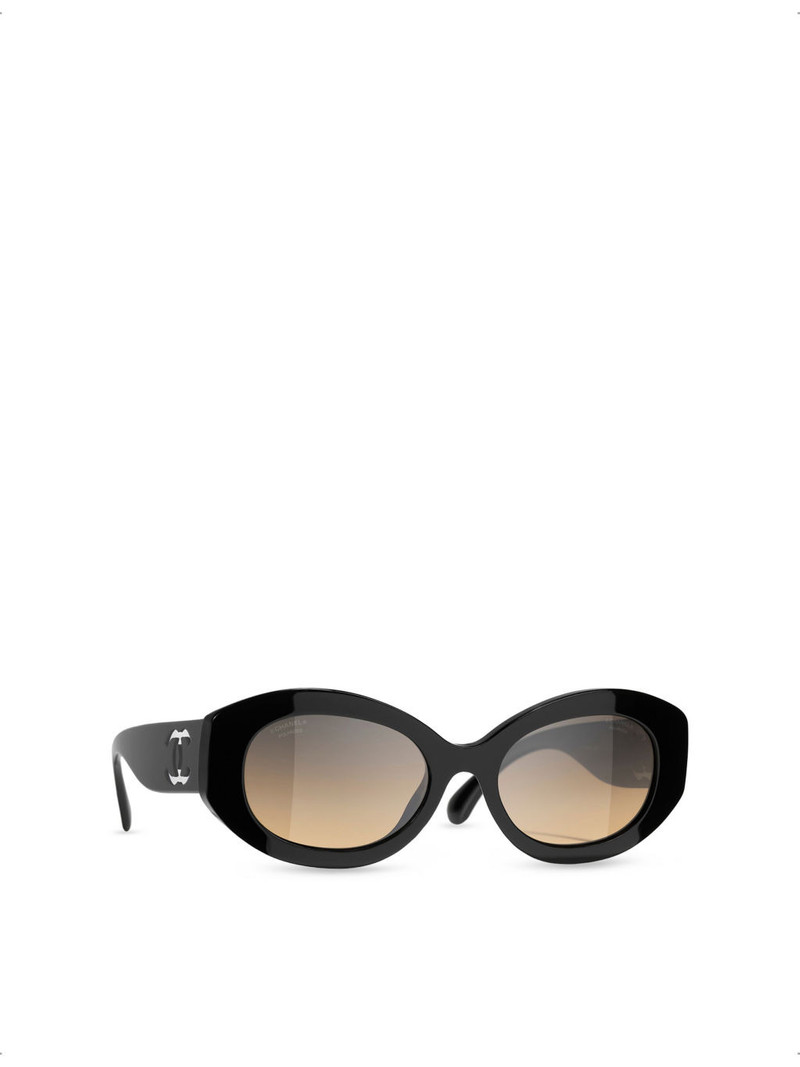 CHANEL CH5528 Oval-Frame Acetate Sunglasses outlook