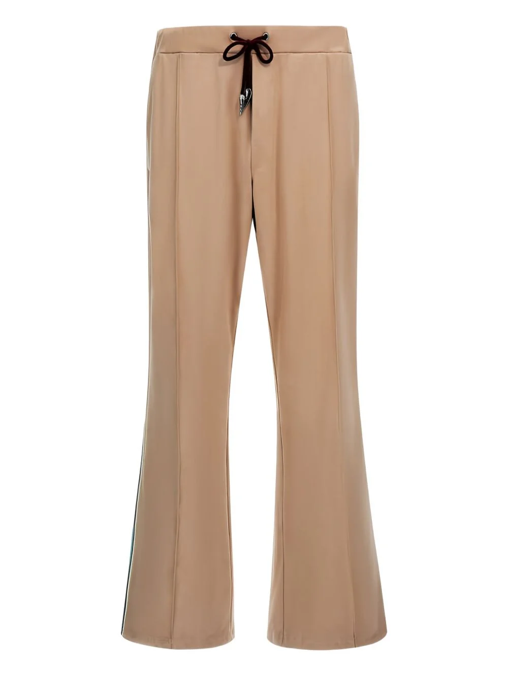 side-stripe flared trousers - 1