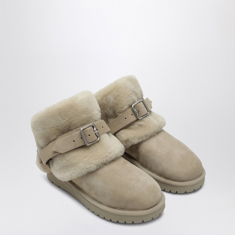 Burberry Chubby Snow Boots In Suede And Beige Shearling Women - 1
