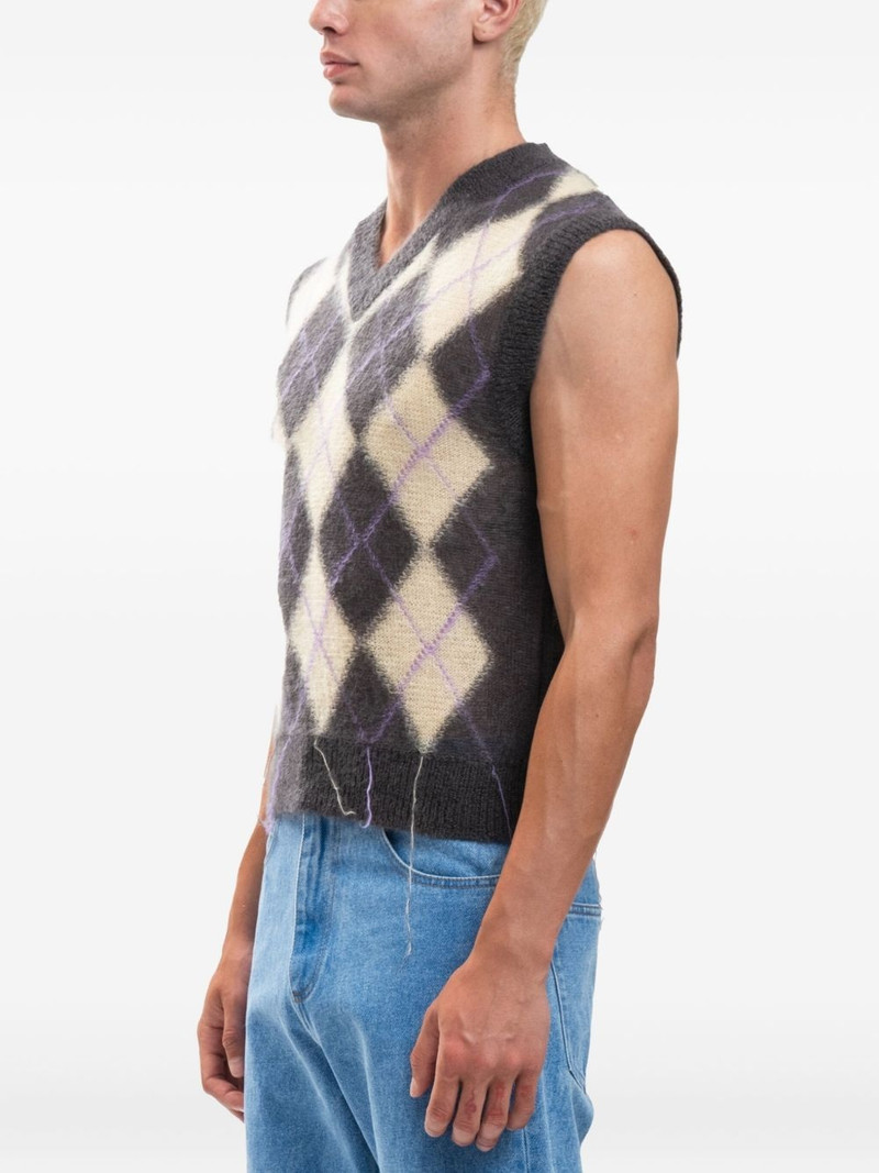 Marni argyle sweater vest outlook
