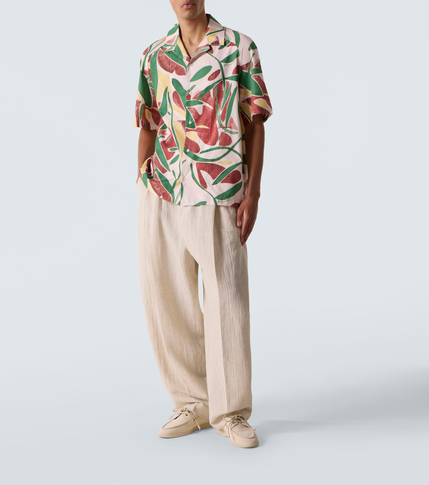 Fonccio cotton poplin bowling shirt - 2