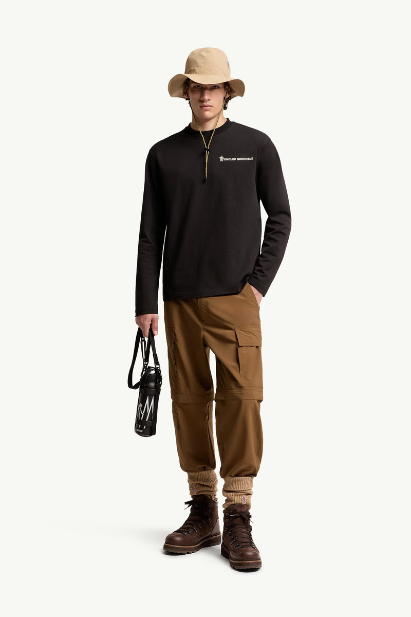 Moncler Grenoble Logo Long Sleeve Cotton T-Shirt outlook