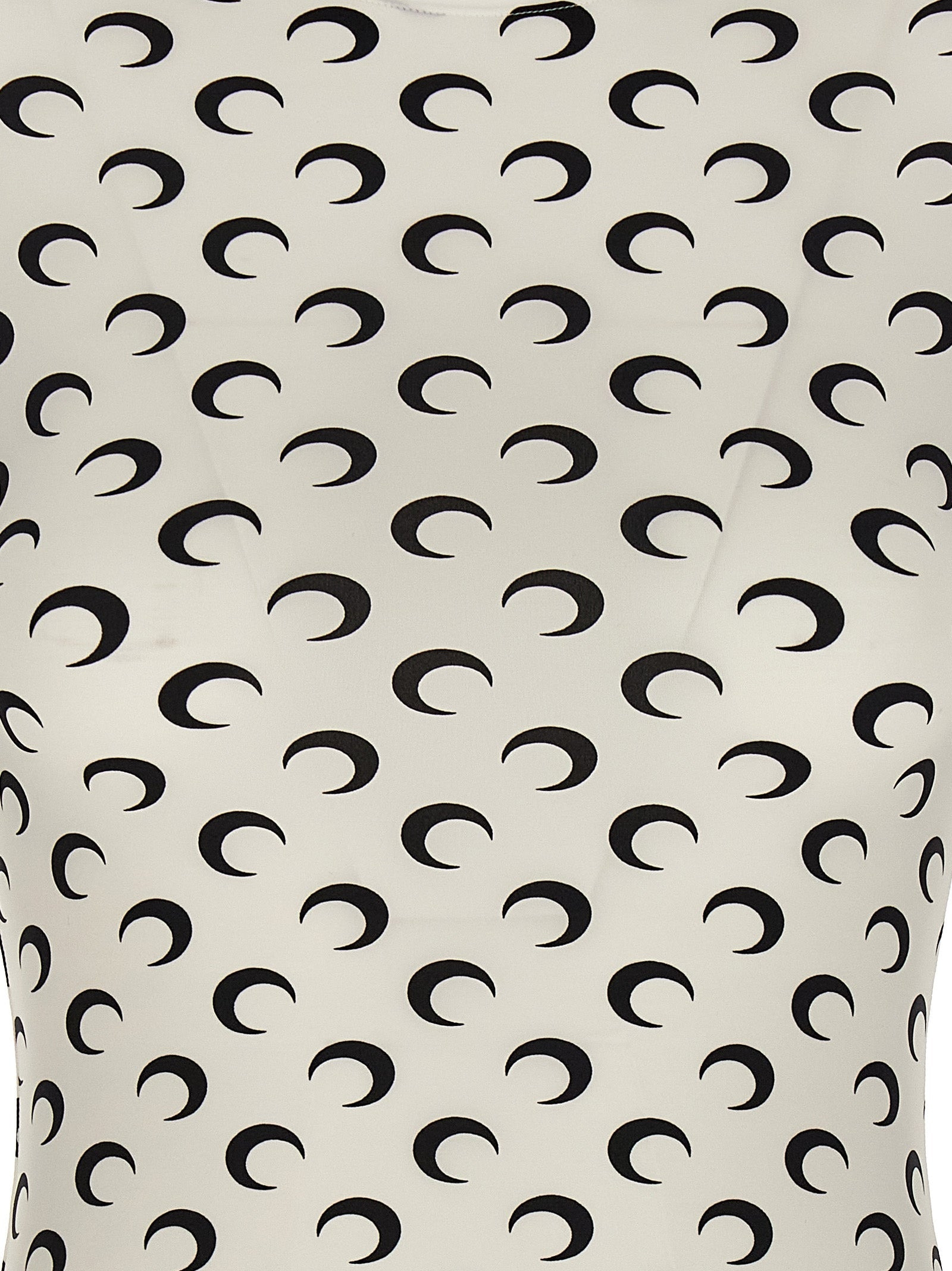 Marine Serre Women 'Moon Printed Jersey Second Skin' T-Shirt - 4