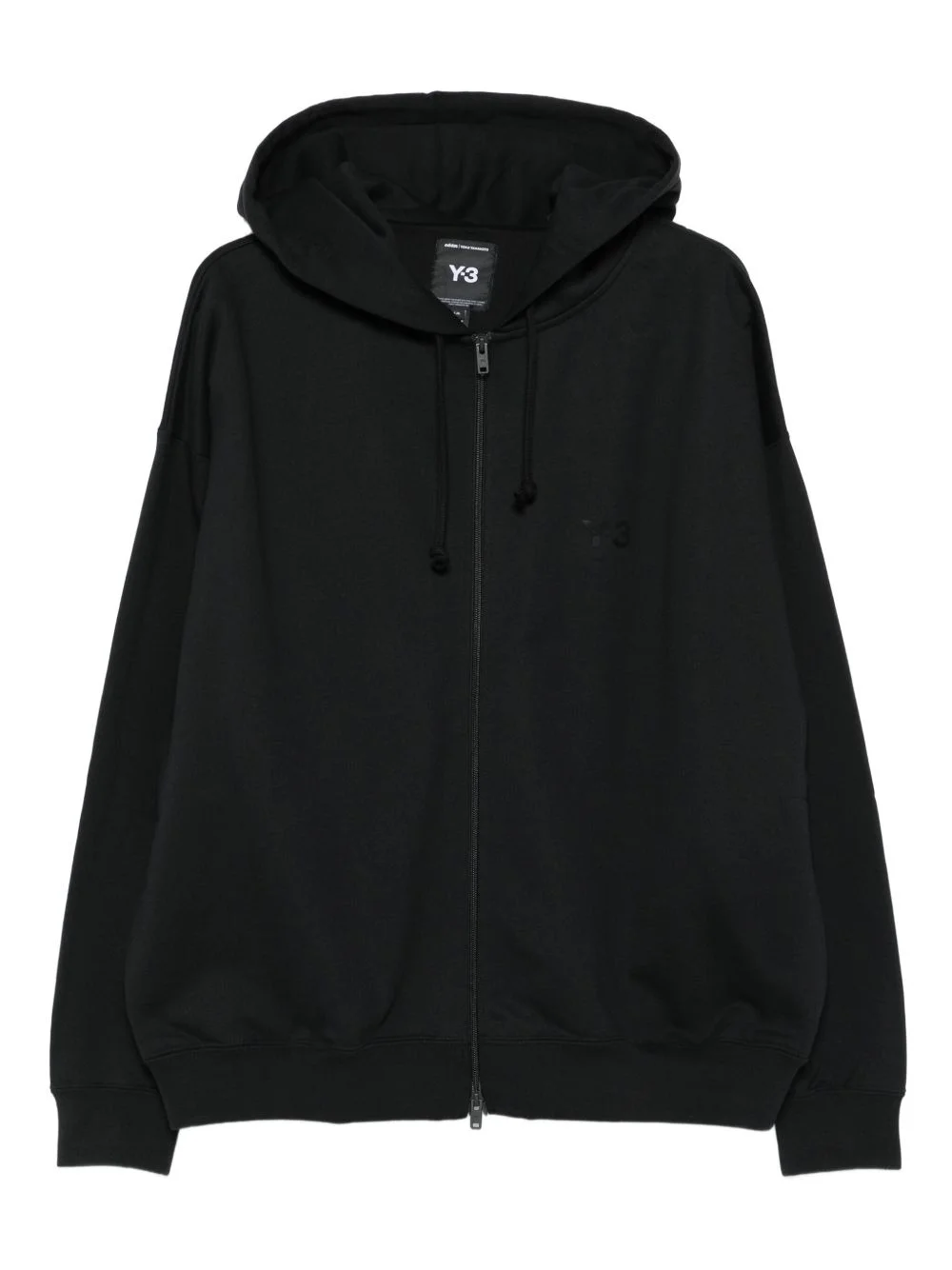 zip-up logo-detail hoodie - 1