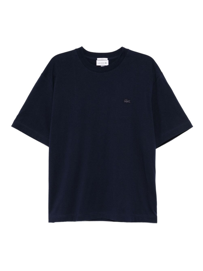 logo-appliqué cotton T-shirt 1